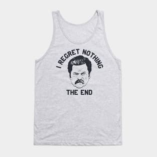 Ron Swanson Parks and Rec I regret nothing Tank Top
